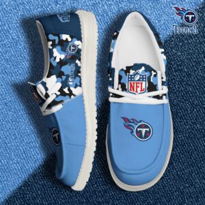 Tennessee Titans Football H-D Canvas Loafer Shoes Custom Your Name, Sport Shoes For Fan, Fan Gifts EHIVM-04031614N