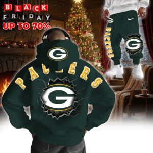 Green Bay Packers 3D Breakthrough Hoodie+Joggers Set