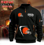 Hot New 2026 Cleveland Browns Half-Zip Pullover – Black Winter Edition