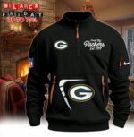 Hot New 2026 Green Bay Packers Half-Zip Pullover – Black Winter Edition
