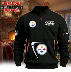 Hot New 2026 Pittsburgh Steelers Half-Zip Pullover – Black Winter Edition