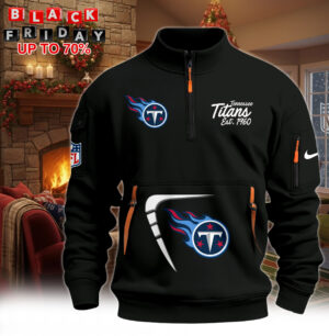 Hot New 2026 Tennessee Titans Half-Zip Pullover – Black Winter Edition