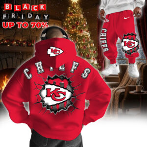 Kansas City Chiefs 3D Breakthrough Hoodie+Joggers Set