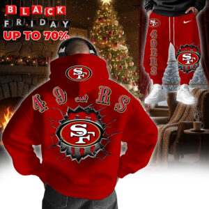 San Francisco 49ers 3D Breakthrough Hoodie+Joggers Set