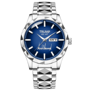TRUMP 45-47 Watch 2025 Signature – Liberty Steel Blue Dial – Watch for Men