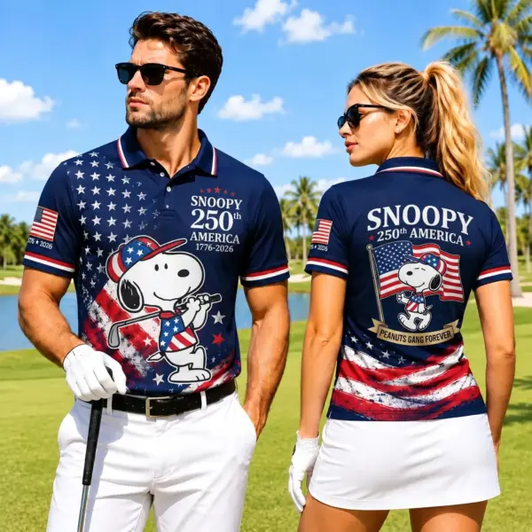 Snoopy 250 Years of America Polo Shirt