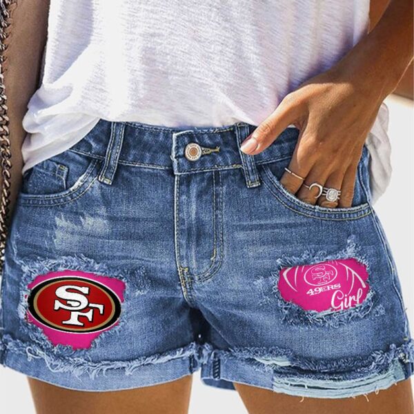 San Francisco 49ers Denim Shorts