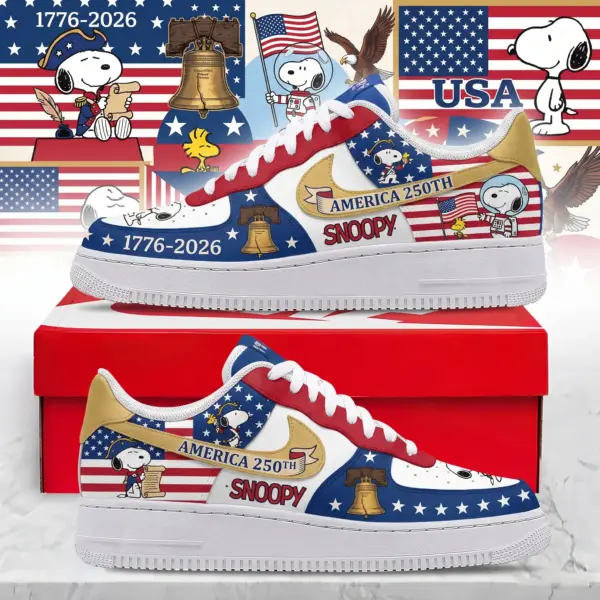 Snoopy 250 Years of America Low-Top Sneakers