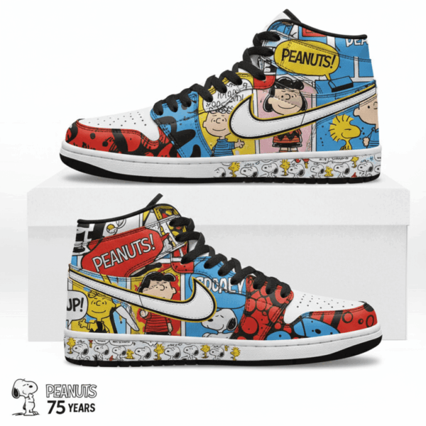 Snoopy Christmas High-Top Sneakers