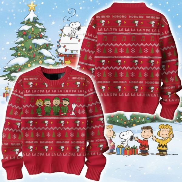 Snoopy Christmas Knitted Sweater