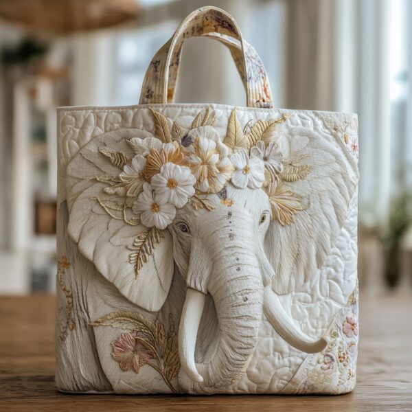 Elephant Quilted Tote Bag II