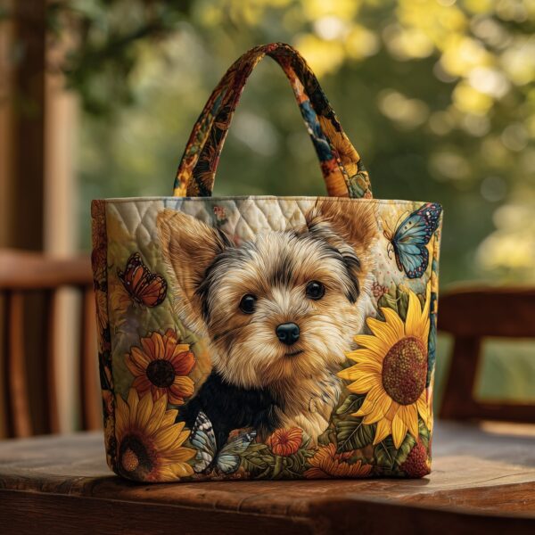 Yorkshire Terrier Quilted Tote Bag