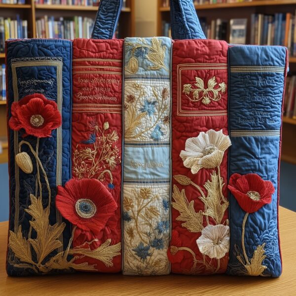 Glory Library Quilted Tote Bag