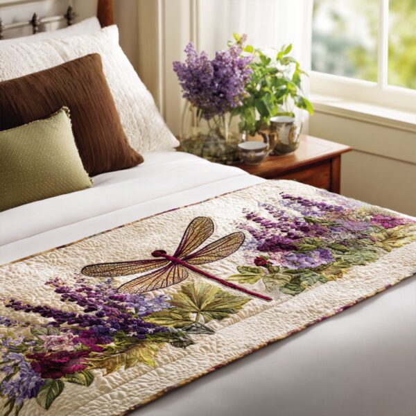 Garden Hover Quilted Bed Runner