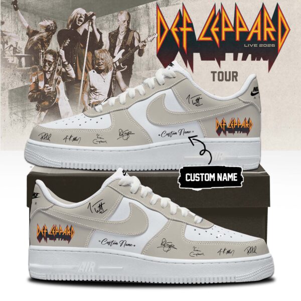 Def Leppard Live 2026 Limited Edition Signature Sneakers (Design 1)