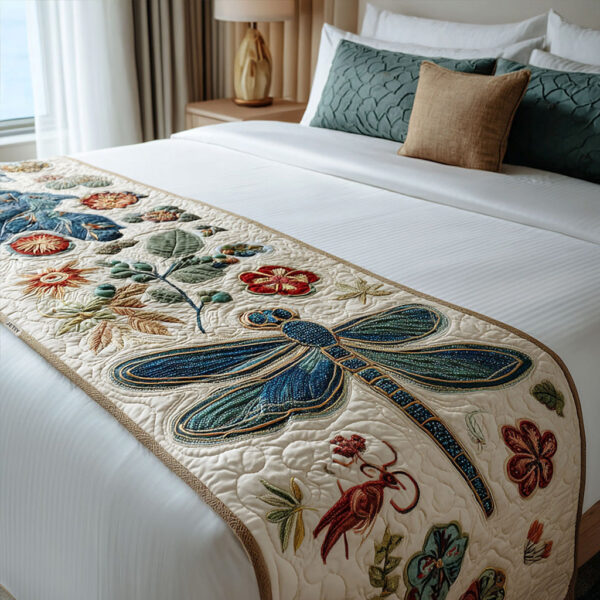 Luminous Hover Quilted Bed Runner