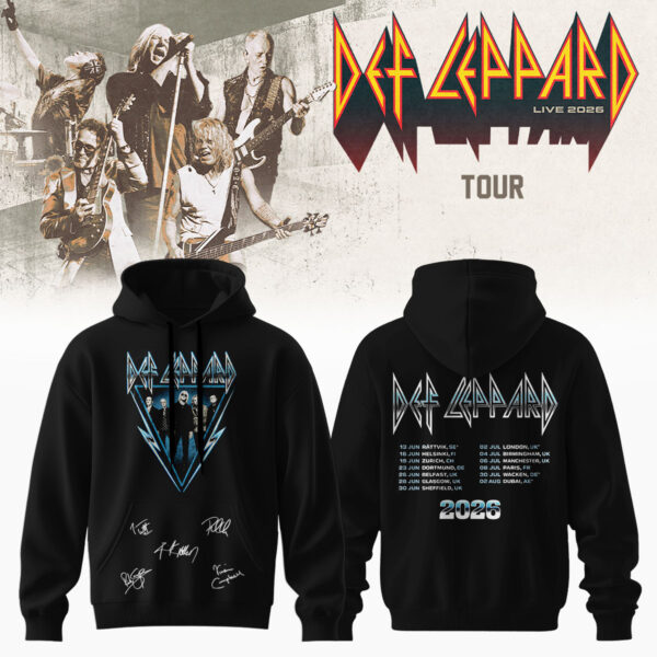 Def Leppard Live 2026 Limited Edition Signature Apparel Set (Design 1)