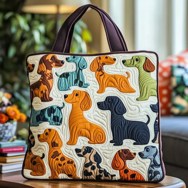 Dachshund Quilted Tote Bag II