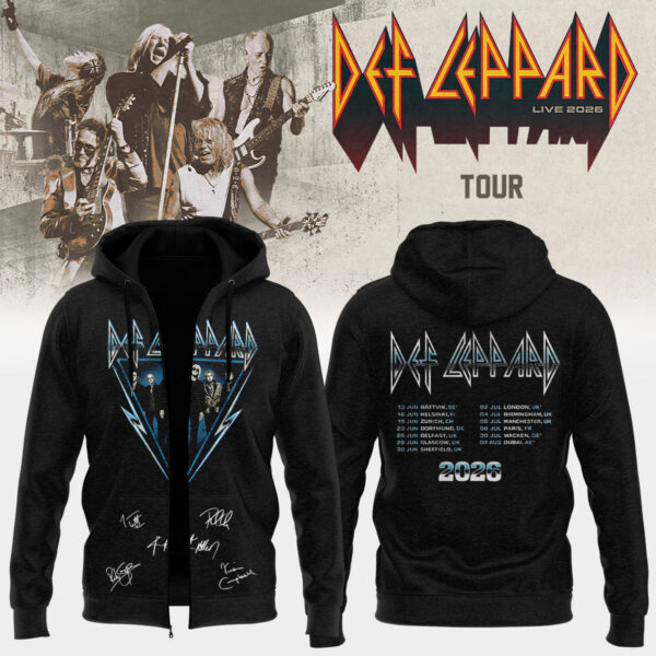 Def Leppard Live 2026 Limited Edition Signature Apparel Set (Design 16)
