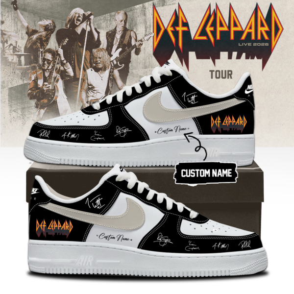 Def Leppard Live 2026 Limited Edition Signature Sneakers (Design 4)
