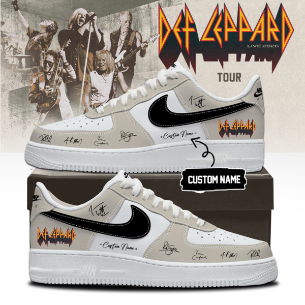 Def Leppard Live 2026 Limited Edition Signature Sneakers (Design 11)