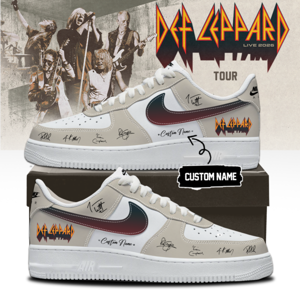 Def Leppard Live 2026 Limited Edition Signature Sneakers (Design 3)
