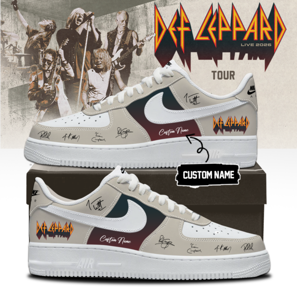 Def Leppard Live 2026 Limited Edition Signature Sneakers (Design 5)