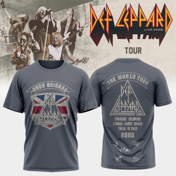 Def Leppard Live 2026 Limited Edition Signature Apparel Set (Design 9)