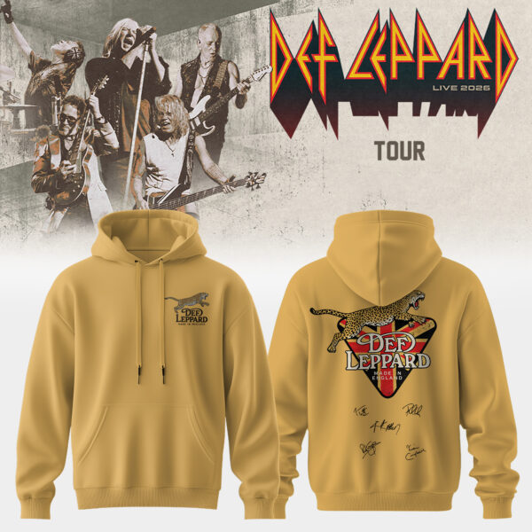 Def Leppard Live 2026 Limited Edition Signature Apparel Set (Design 5)