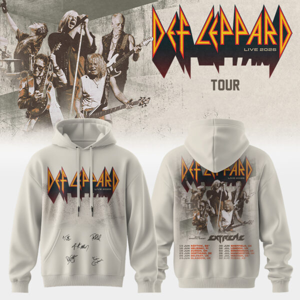 Def Leppard Live 2026 Limited Edition Signature Apparel Set (Design 6)