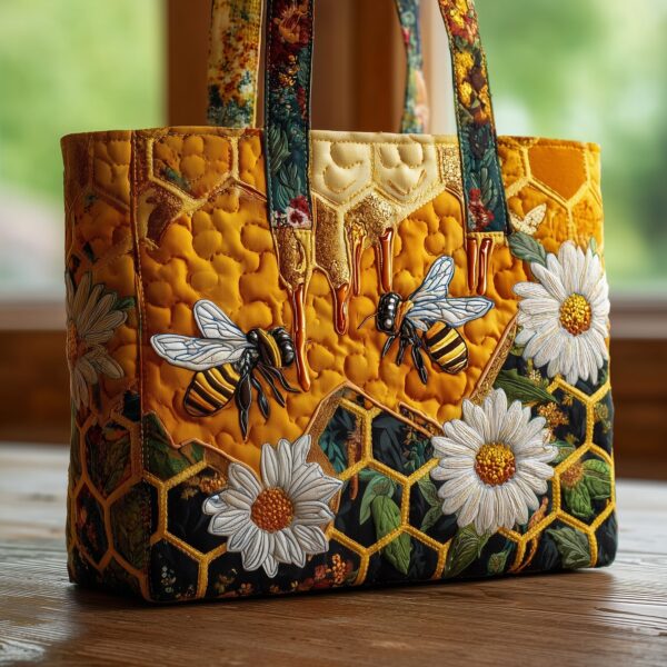 Bee Quilted Tote Bag IV
