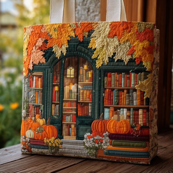 Cozy Library Quilted Tote Bag II