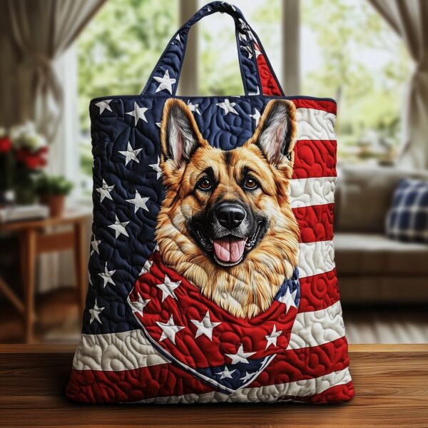 German Shepherd Quilted Tote Bag II