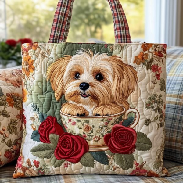 Yorkshire Teatime Quilted Tote Bag