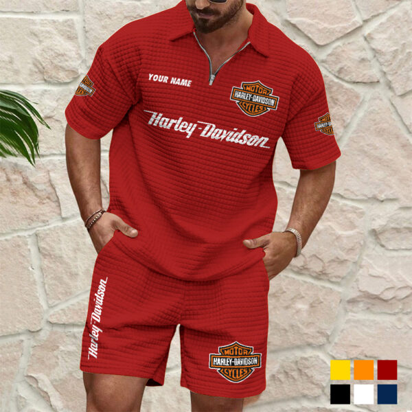 Harley Davidson Polo and Shorts Set