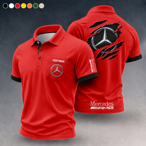 Mercedes AMG Pocket Polo Shirt