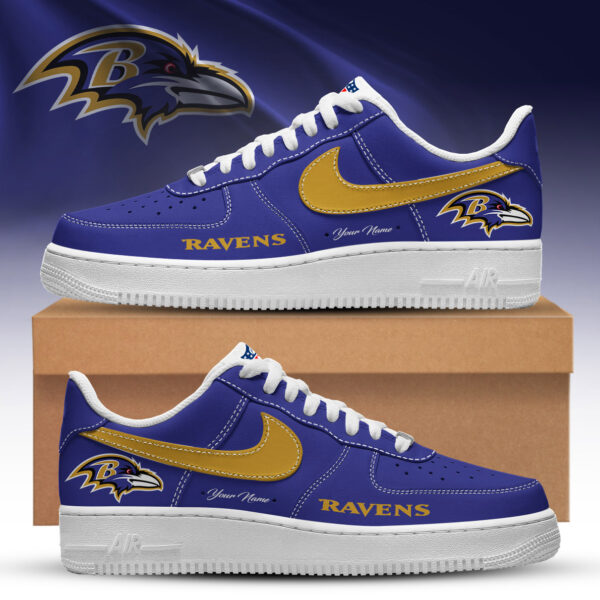 Baltimore Ravens Heritage Low-Top Sneakers