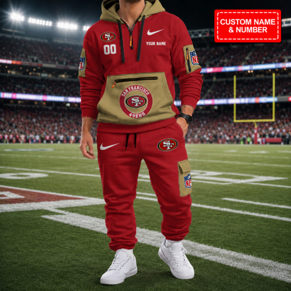 San Francisco 49ers Personalized Hoodie And Pants Set
