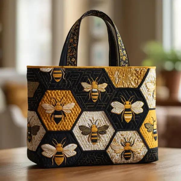 Bee Quilted Tote Bag II