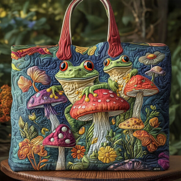 Hoppy Trails Quilted Tote Bag