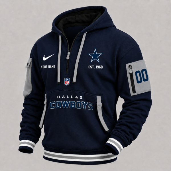 Dallas Cowboys Half Zip Hoodie
