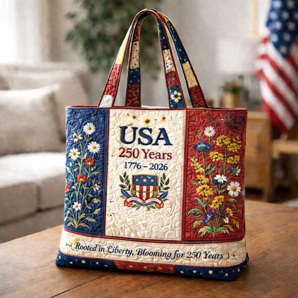 Patriot Palette Quilted Tote Bag