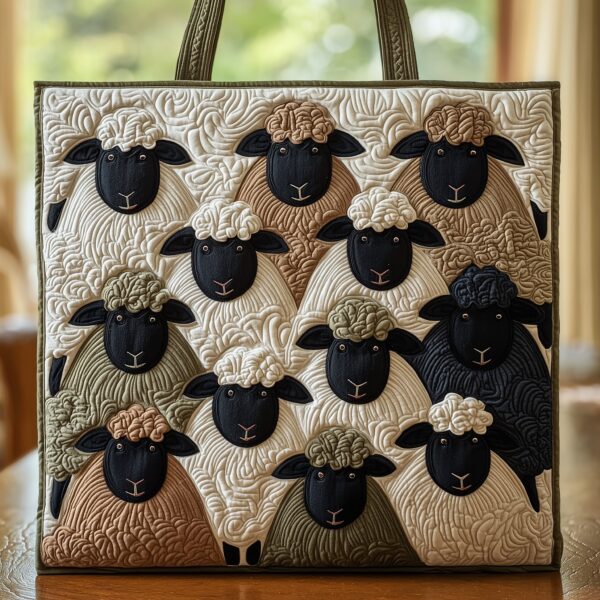 Sheep Heaven Quilted Tote Bag II
