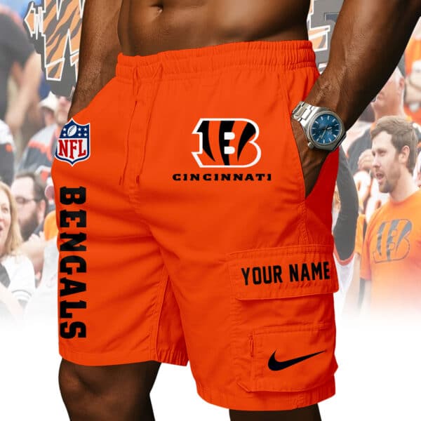 Cincinnati Bengals Men's 2-in-1 Athletic Shorts