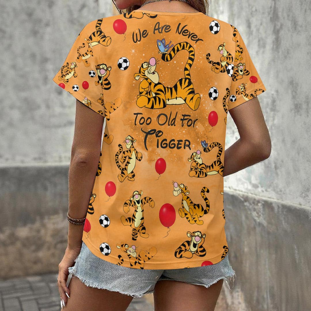 Winnie-the-Pooh 100th Anniversary 3D Women’s V-Neck T-Shirt VII - Image 3