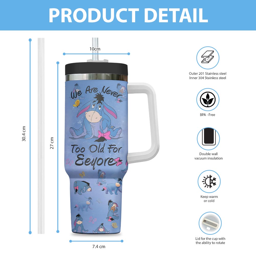 Winnie-the-Pooh x Eeyore 40oz Tumbler - Image 4