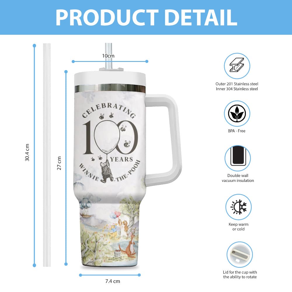 Winnie-the-Pooh 100th Anniversary 40oz Tumbler III - Image 3