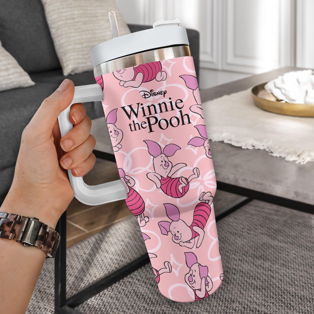 Winnie-the-Pooh x Piglet 100th Anniversary 40oz Tumbler - Image 2