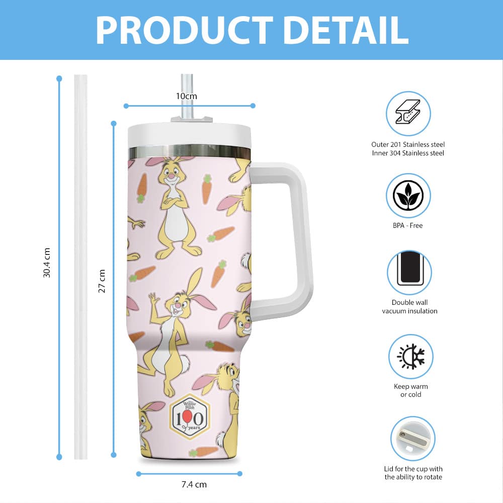Winnie-the-Pooh x Rabbit 100th Anniversary 40oz Tumbler - Image 4