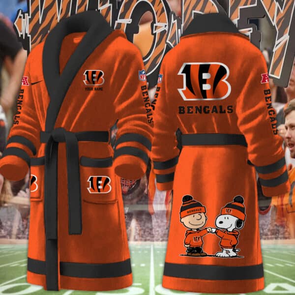Cincinnati Bengals Fleece Bathrobe